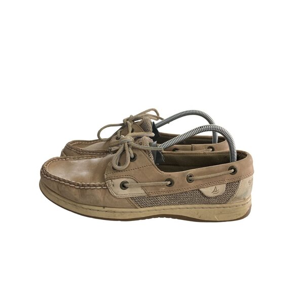 Sperry Women's 8.5M Tan Leather Top-Sider Boat Shoes - Picture 3 of 8